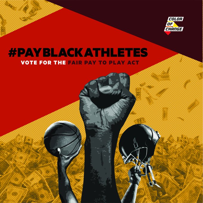 pay black athletes flyer